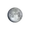 Zunehmender Mond mit Horizont