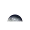 Abnehmender Mond mit Horizont