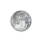 Zunehmender Mond mit Horizont