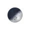 Zunehmende Sichel mit Horizont