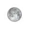 Zunehmender Mond mit Horizont