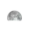 Zunehmender Mond mit Horizont