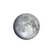 Zunehmender Mond mit Horizont