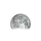 Zunehmender Mond mit Horizont