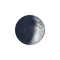 Zunehmende Sichel mit Horizont