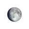 Zunehmender Mond mit Horizont