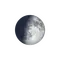 Zunehmende Sichel mit Horizont