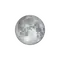 Zunehmender Mond mit Horizont