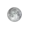 Zunehmender Mond mit Horizont