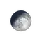 Zunehmender Mond mit Horizont